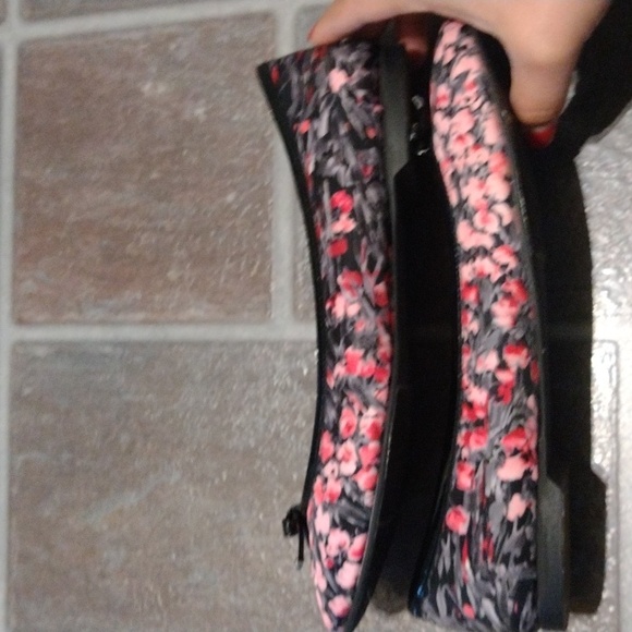 Red Valentino floral pink grey ballet bow flats size 35.5 - Picture 4 of 11
